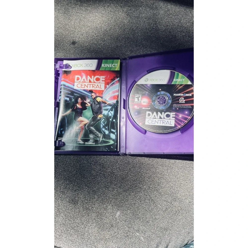 Microsoft Dance Central Xbox 360 Kinect Game Teen Purple Case Rhythm Music